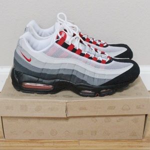 Nike Men’s Air Max 95 - Black/Red/Grey (Size 10.5)